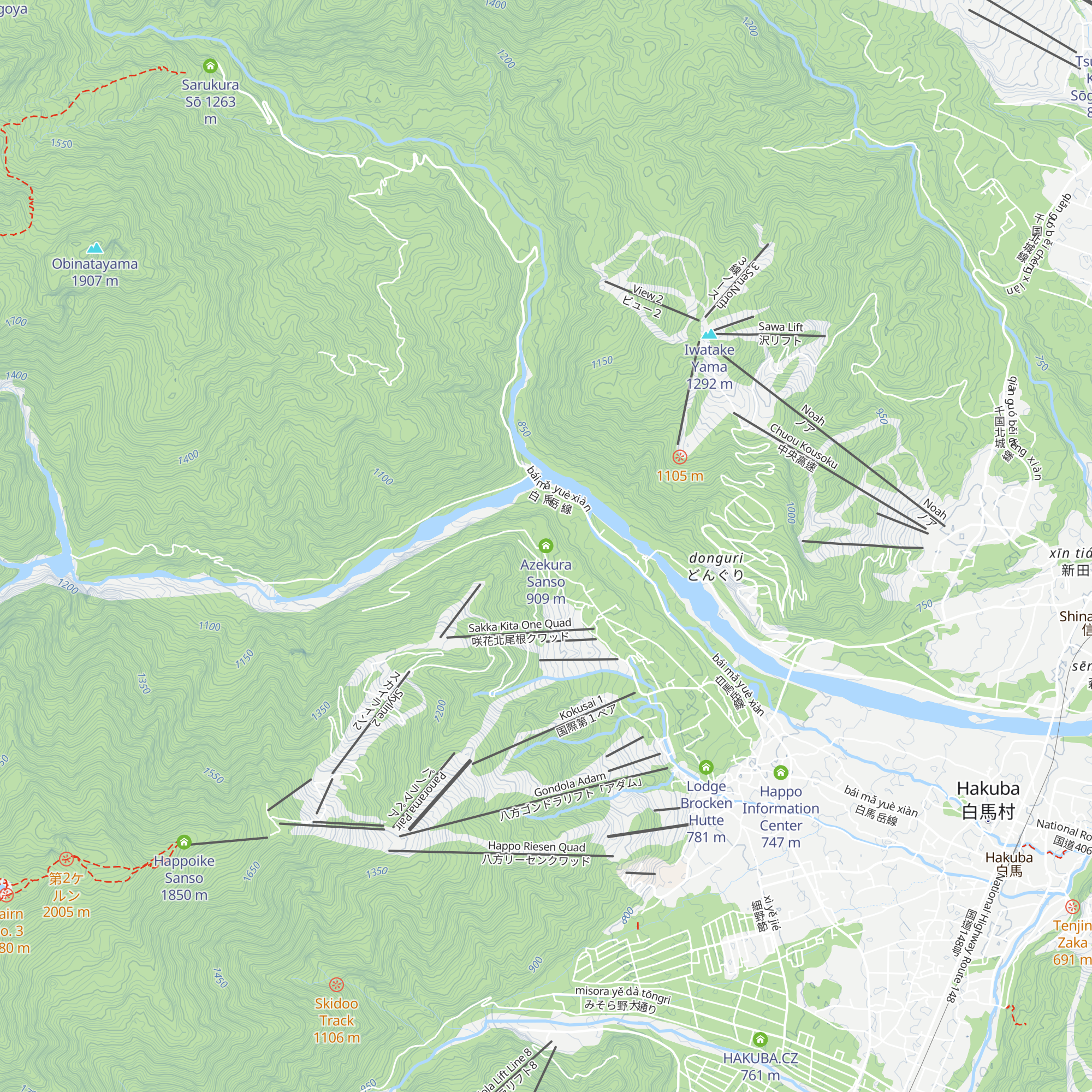 Azekura Sanso map