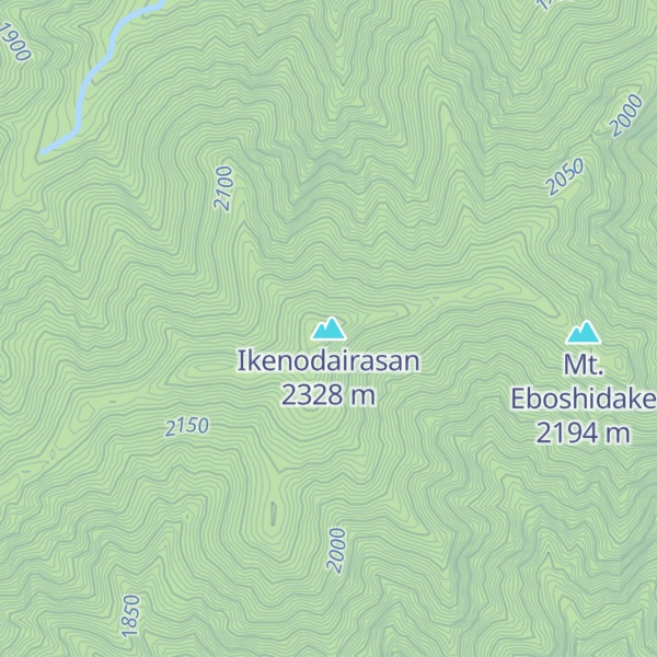 Map of Ikenodairasan