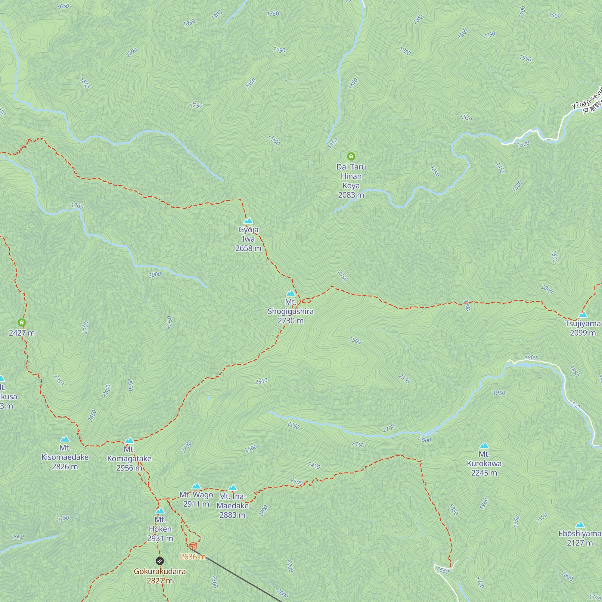 Nishikoma-sanso map