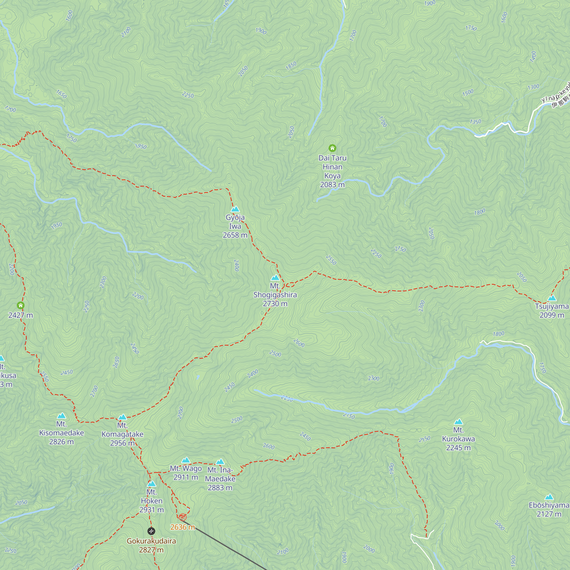 Nishikoma-sanso map