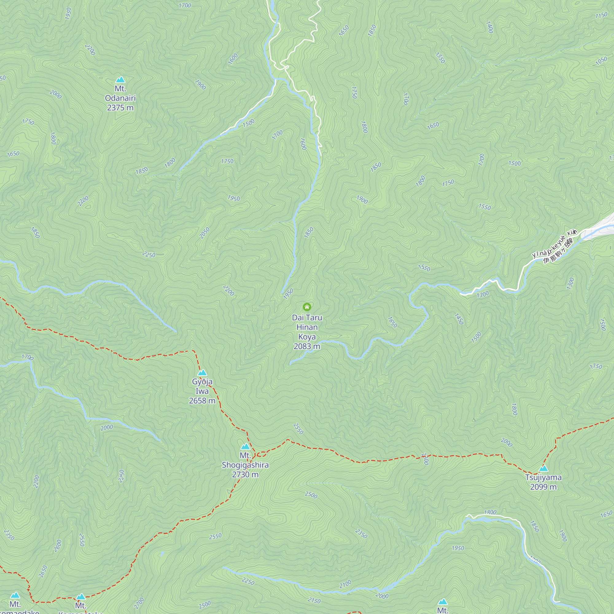 Dai Taru Hinan Koya map
