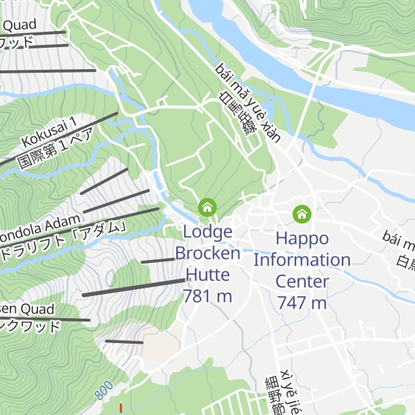 Map of Lodge Brocken Hutte