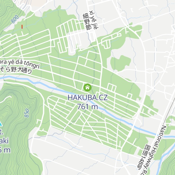 Map of HAKUBA.CZ