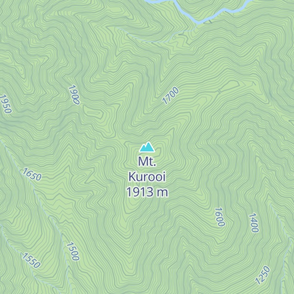 Map of Mt. Kurooi