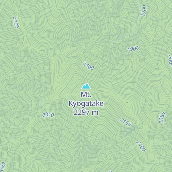 Map of Mt. Kyogatake