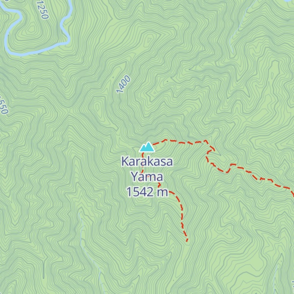 Map of Karakasa Yama