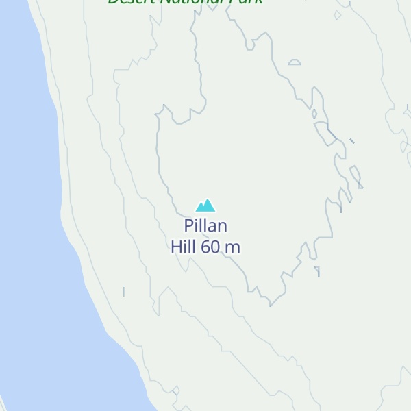 Map of Pillan Hill