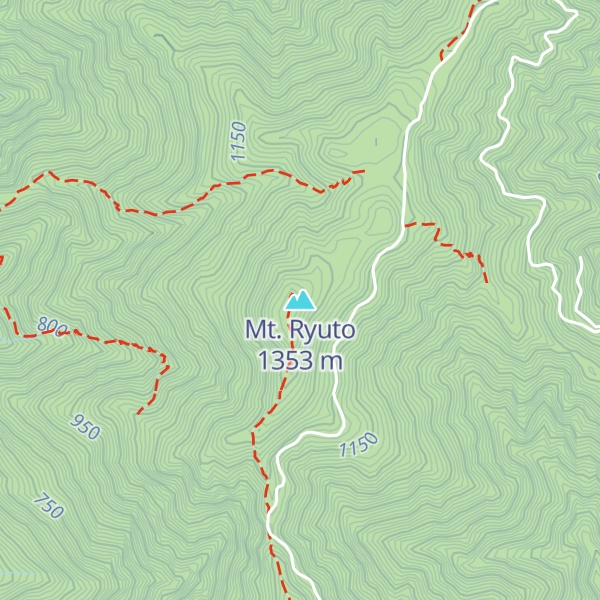 Map of Mt. Ryuto
