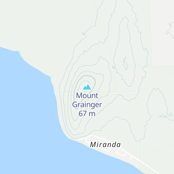 Map of Mount Grainger