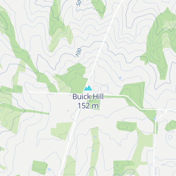 Map of Buick Hill