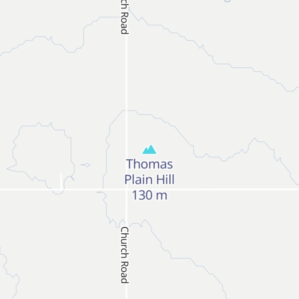 Map of Thomas Plain Hill