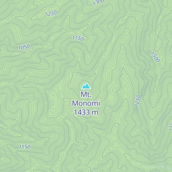 Map of Mt. Monomi