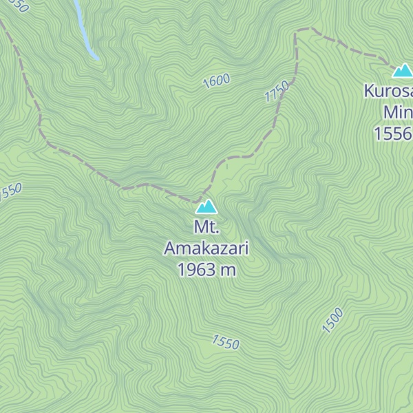 Map of Mt. Amakazari