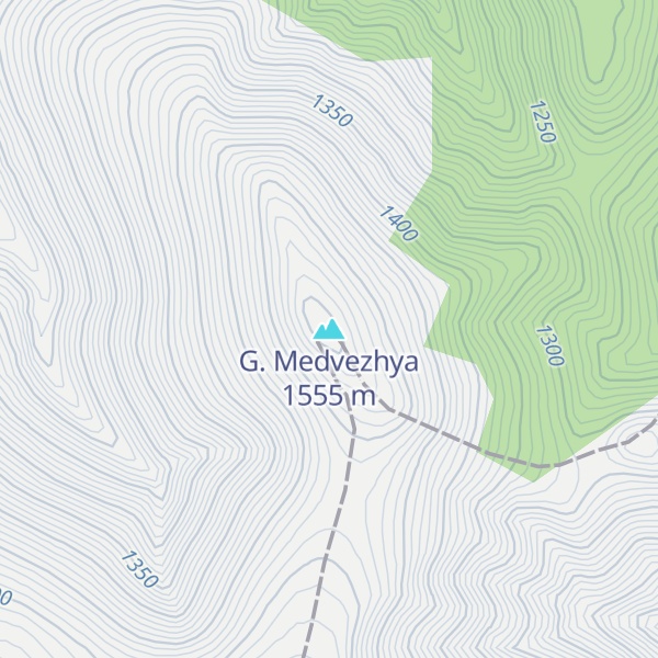 Map of G. Medvezhya