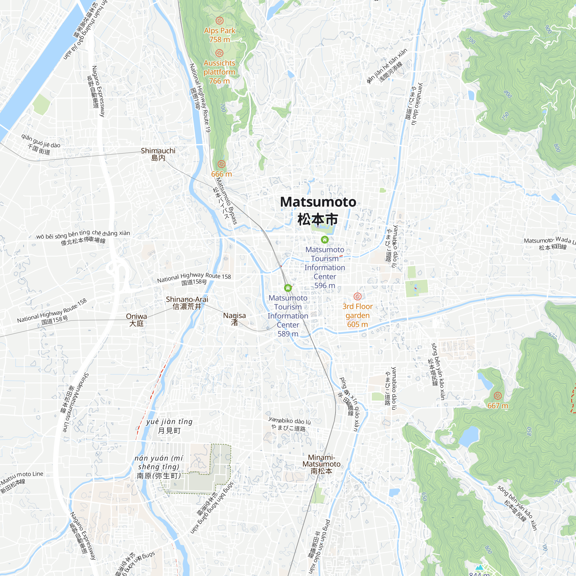 Matsumoto Tourism Information Center map