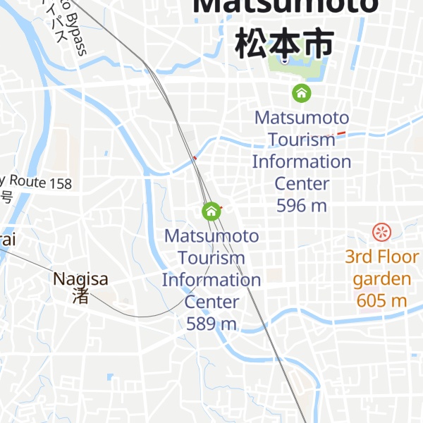 Map of Matsumoto Tourism Information Center