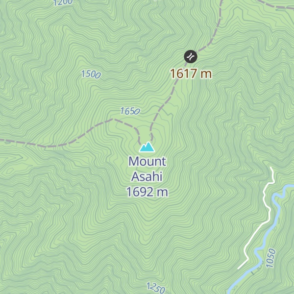 Map of Mount Asahi