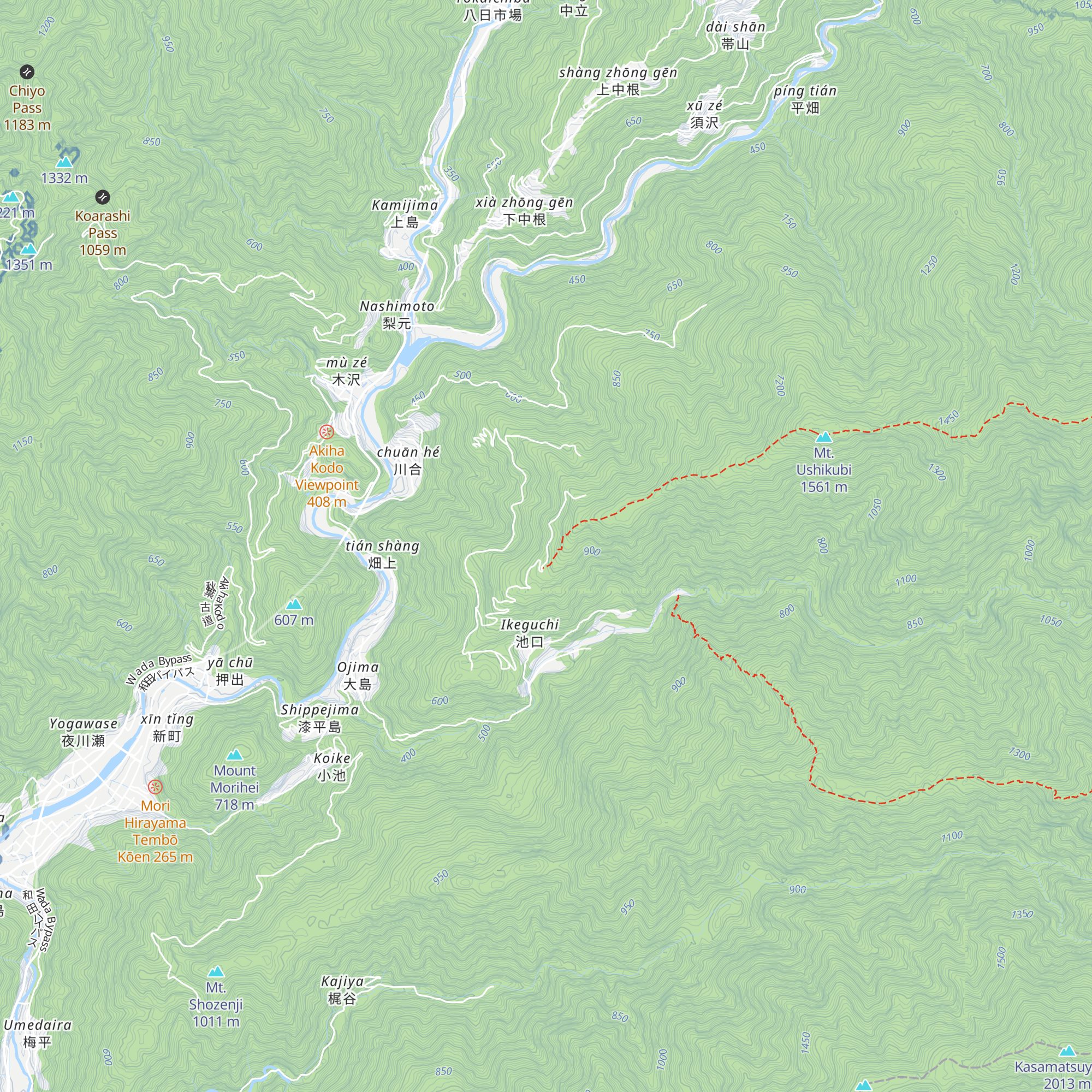 Mount Ikeguchidake Trailhead Cabin map