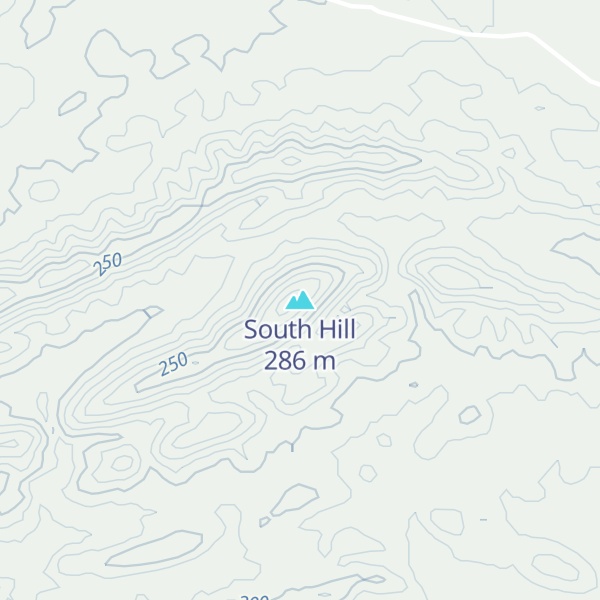 Map of South Hill
