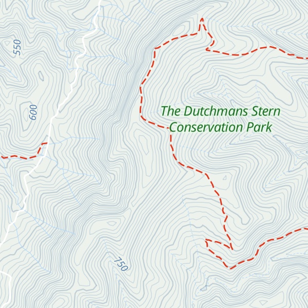 Map of Dutchmans Peak