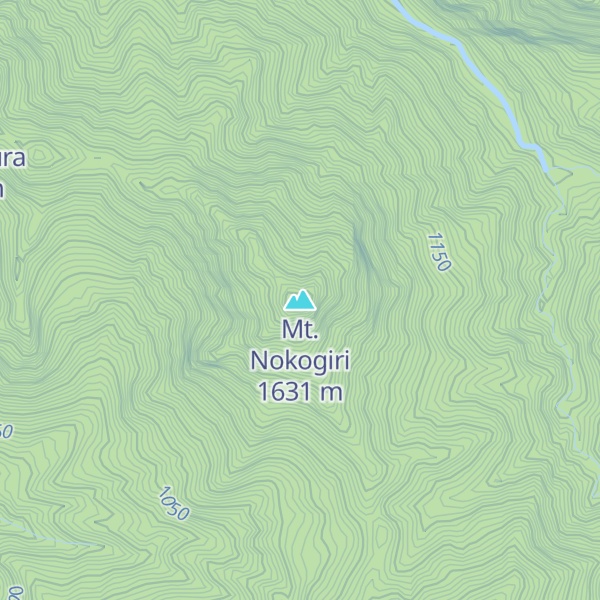 Map of Mt. Nokogiri