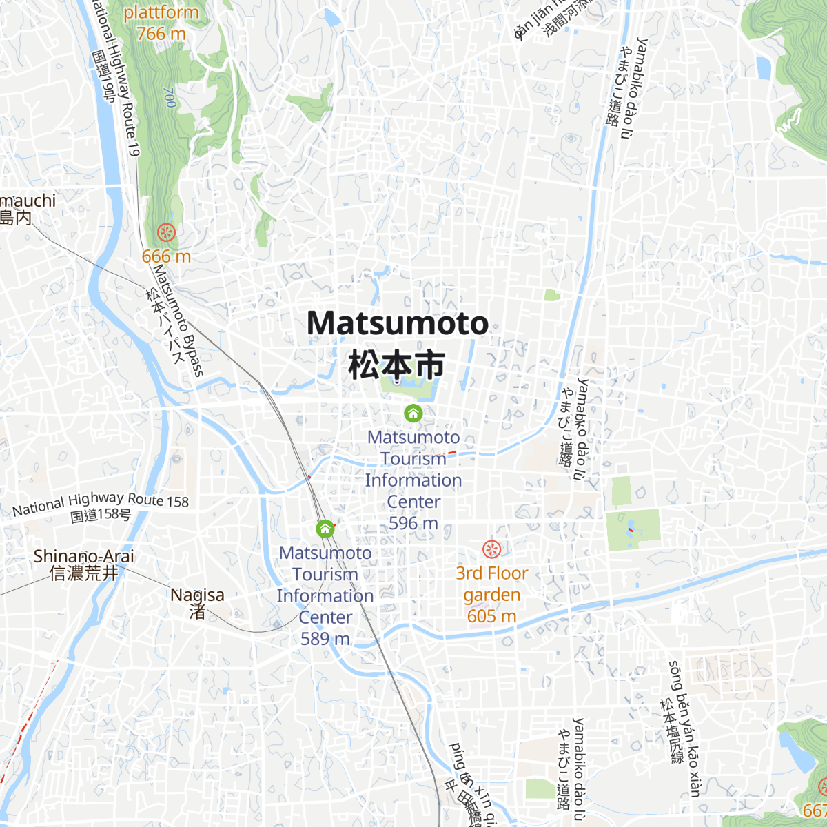 Matsumoto Tourism Information Center map