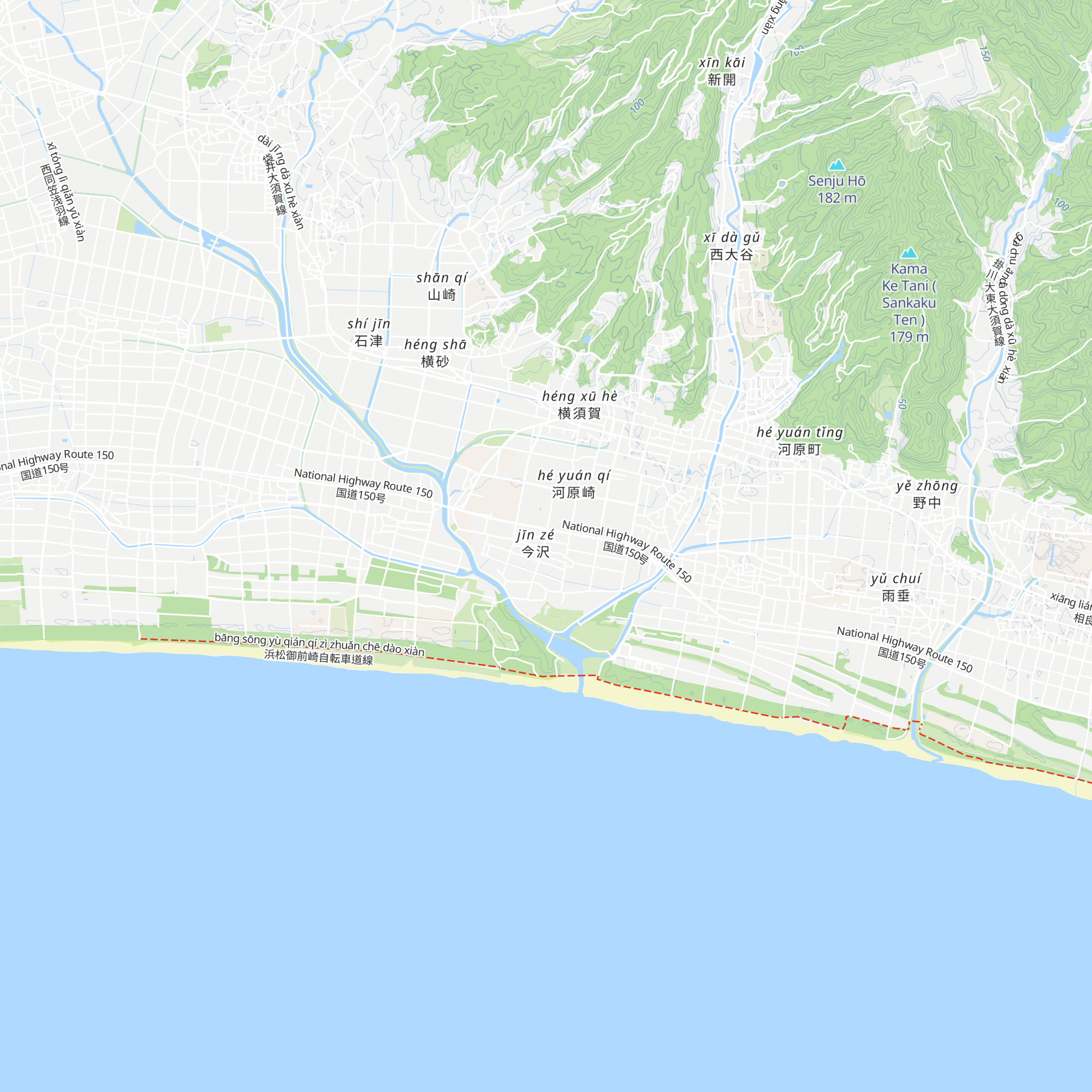 Tsunami Hinan Tawā " Imazawa "   1 2 ｍ map