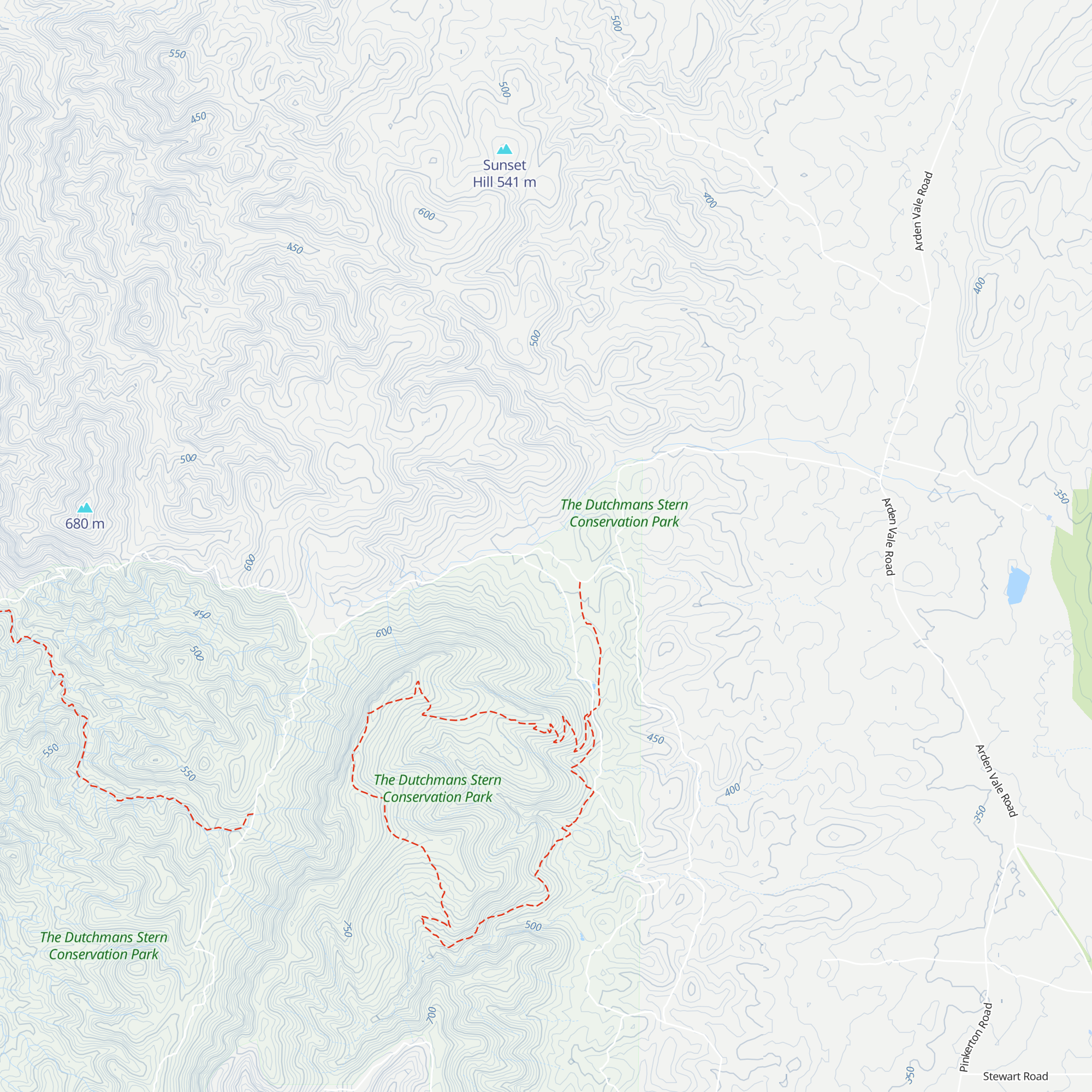 Dutchman's Hut map