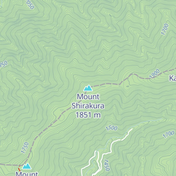Map of Mount Shirakura