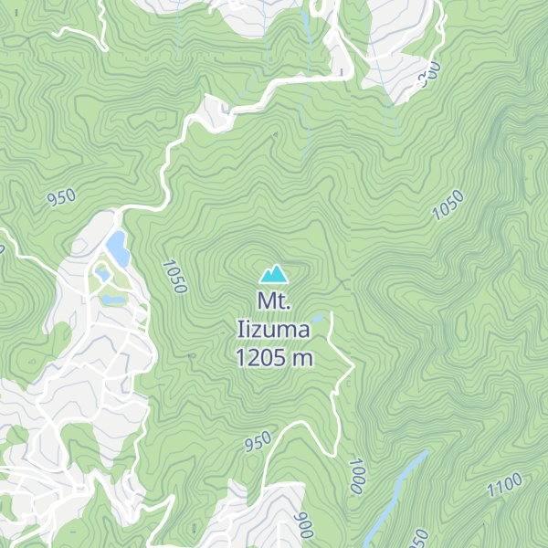 Map of Mt. Iizuma
