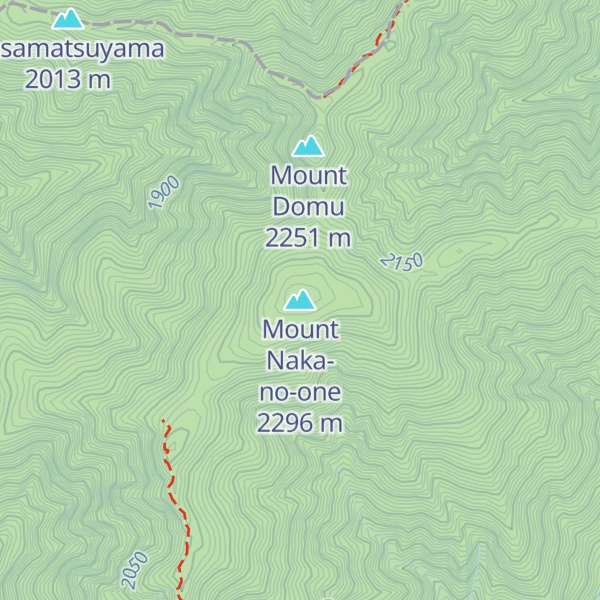Map of Mount Naka-no-one