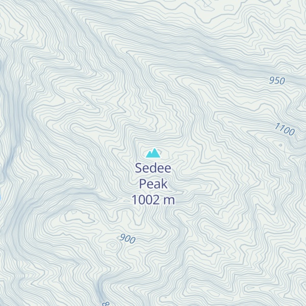 Map of Sedee Peak