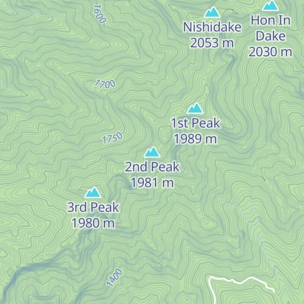 Map of 2nd Peak