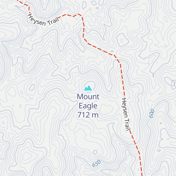Map of Mount Eagle