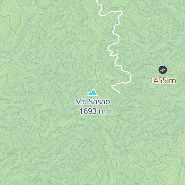Map of Mt. Sasao