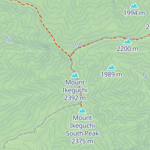Map of Mount Ikeguchi