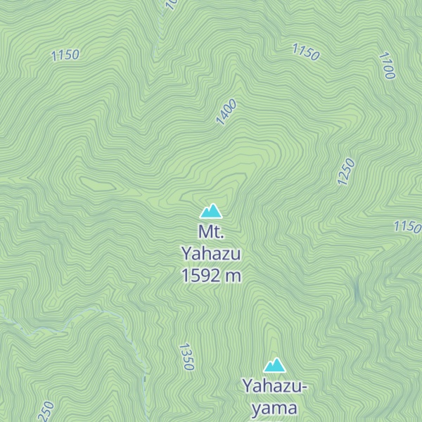 Map of Mt. Yahazu