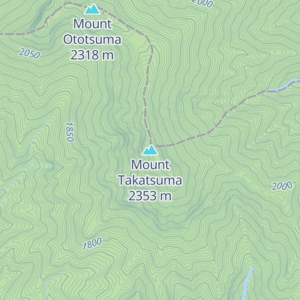 Map of Mount Takatsuma