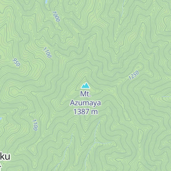 Map of Mt. Azumaya