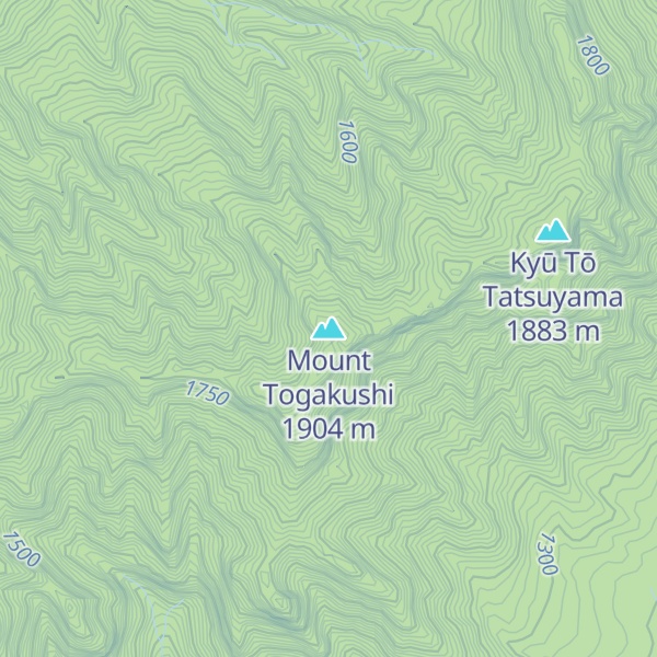 Map of Mount Togakushi