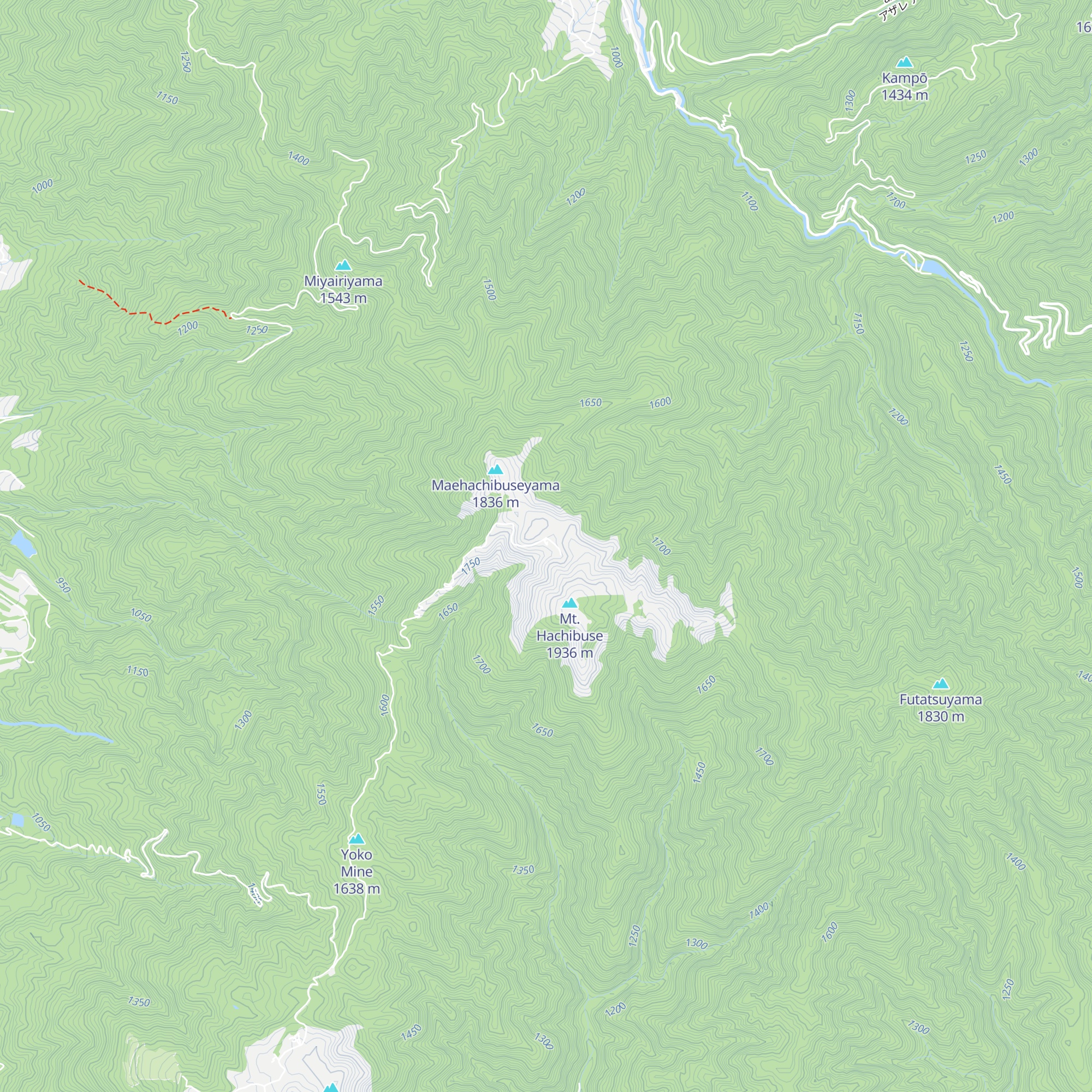 Hachibuse Sansō map