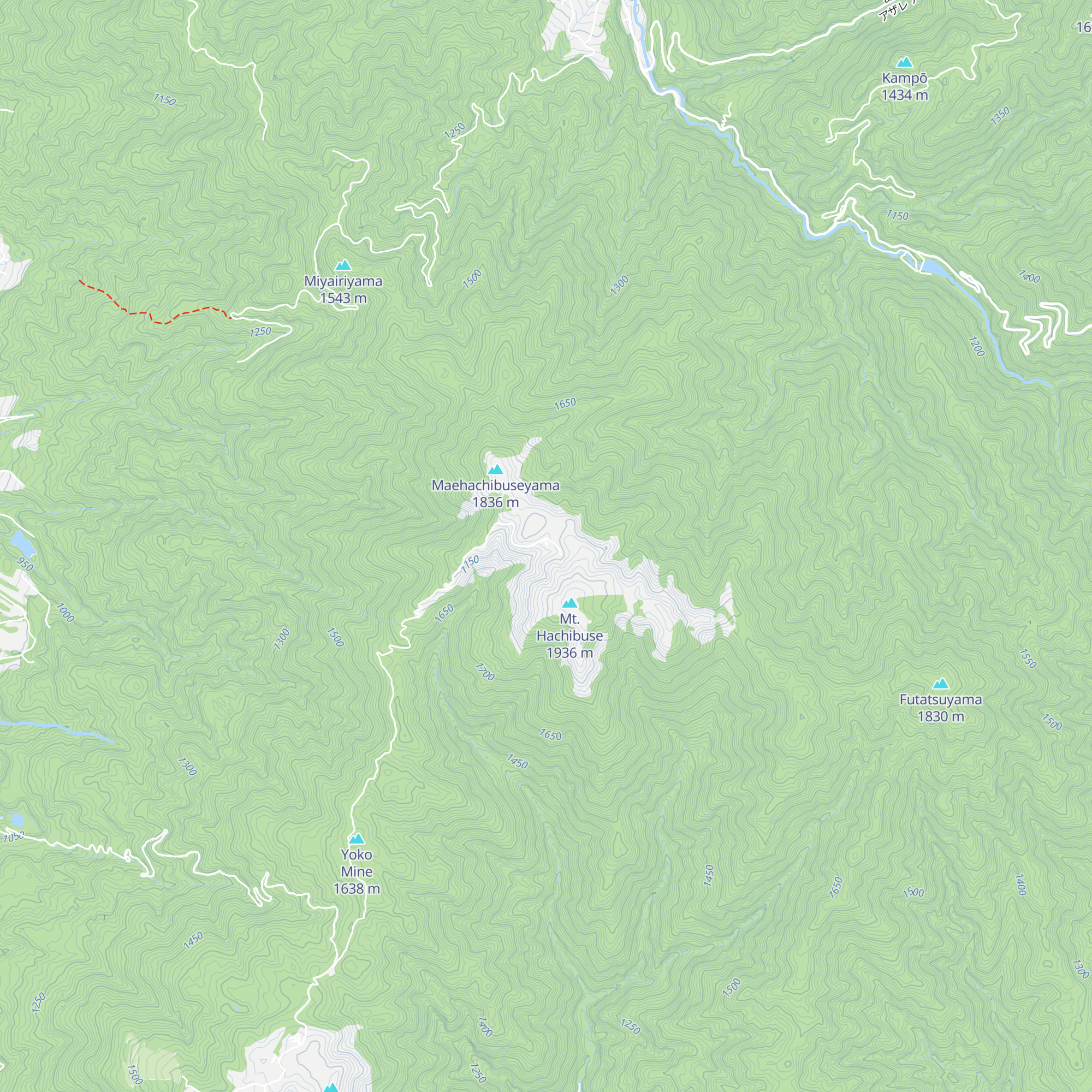 Hachibuse Sansō map