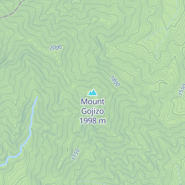Map of Mount Gojizo