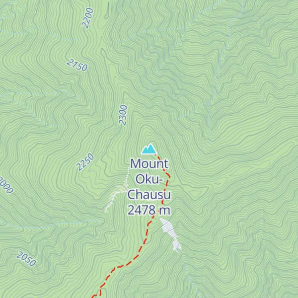 Map of Mount Oku-Chausu