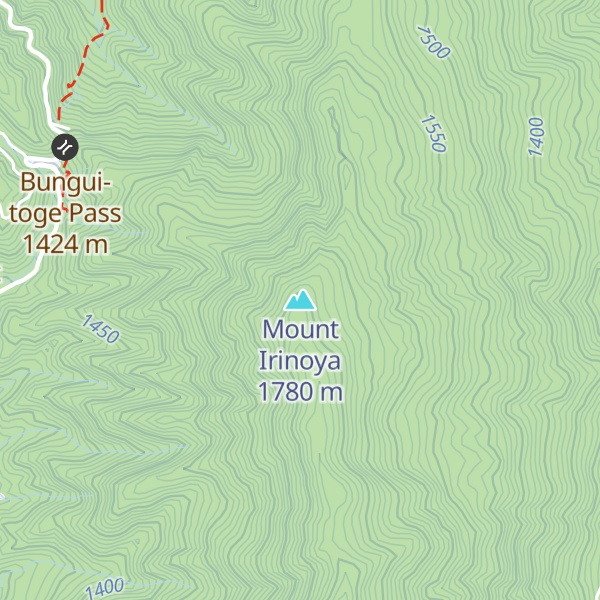 Map of Mount Irinoya