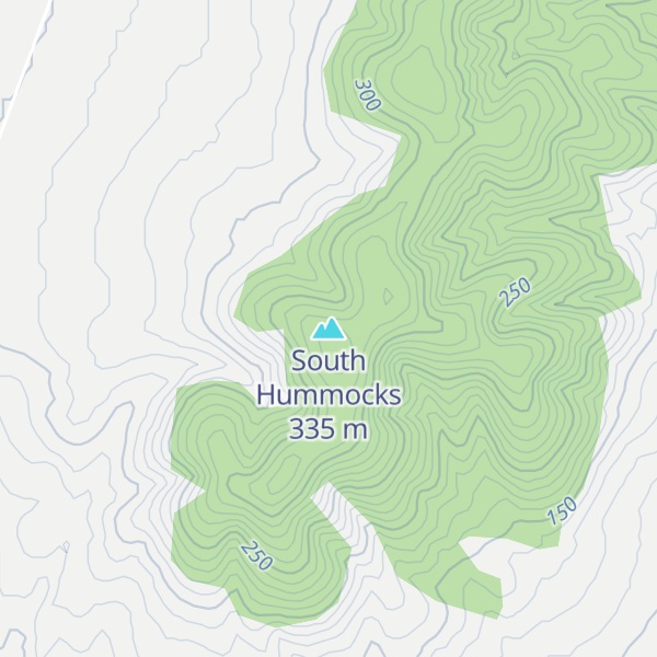 Map of South Hummocks