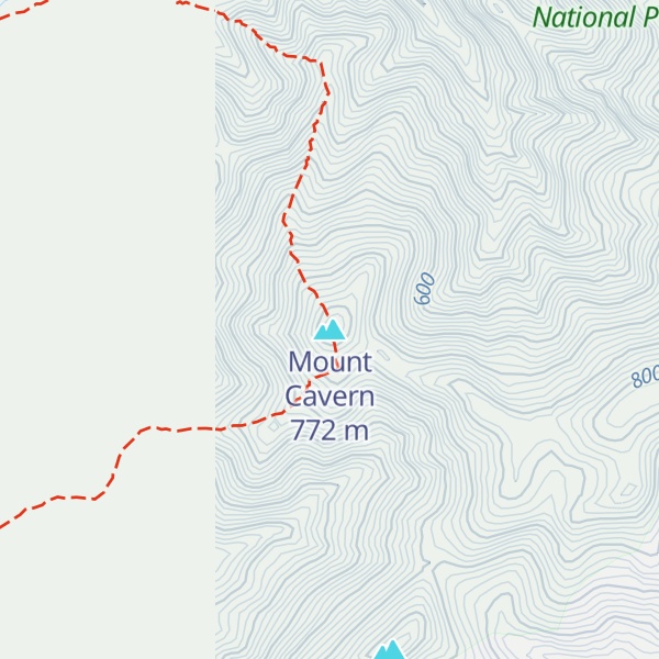 Map of Mount Cavern