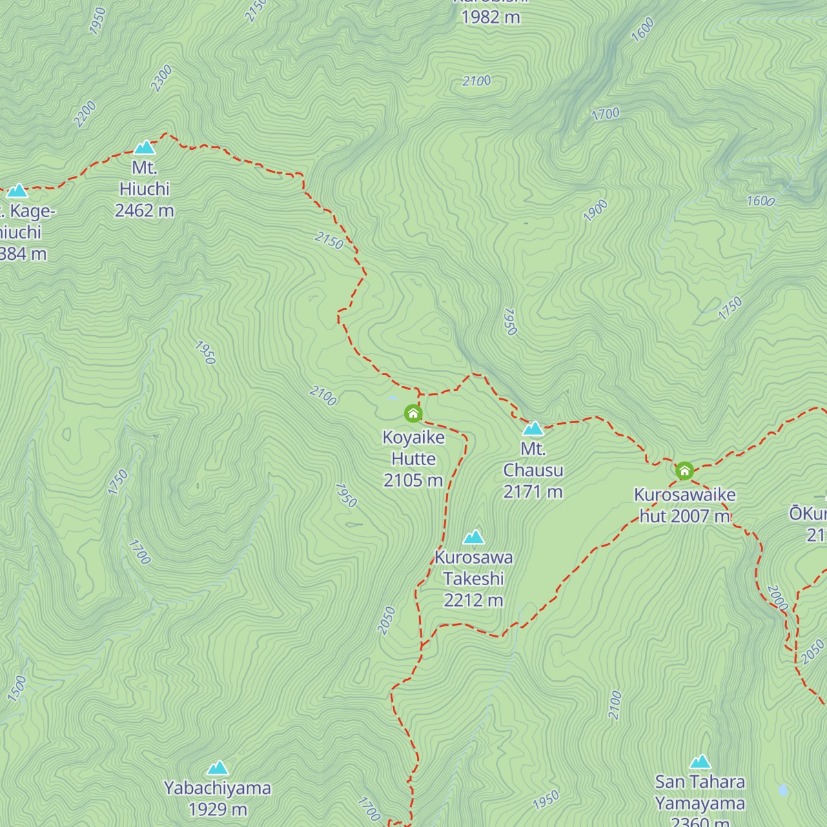 Koyaike Hutte map