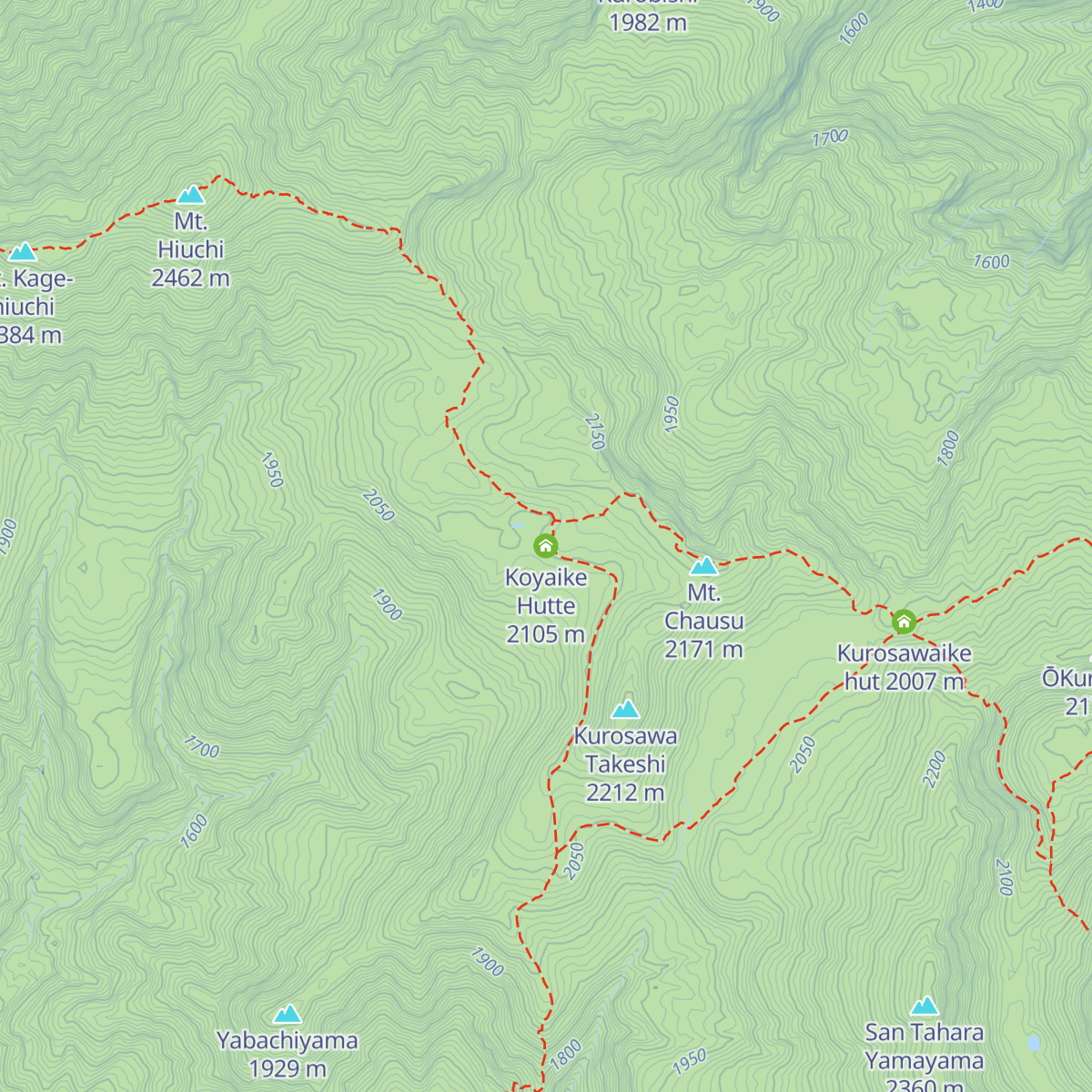 Koyaike Hutte map