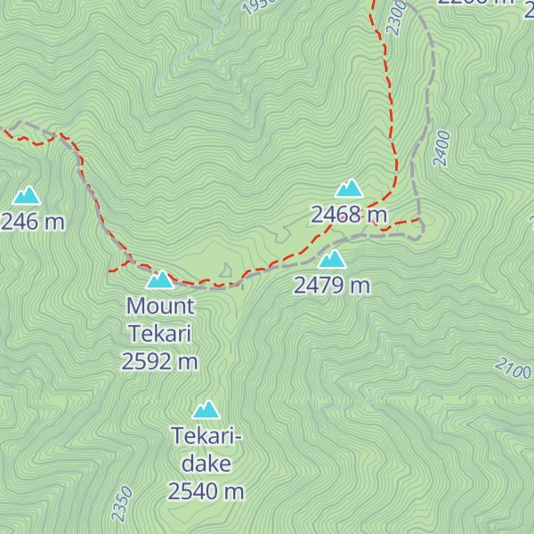 Map of Tekari Hut